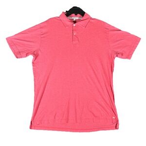 Peter Millar Crown Crafted Polo Shirt Contemporary Fit Coral Mens XL 100% Cotton